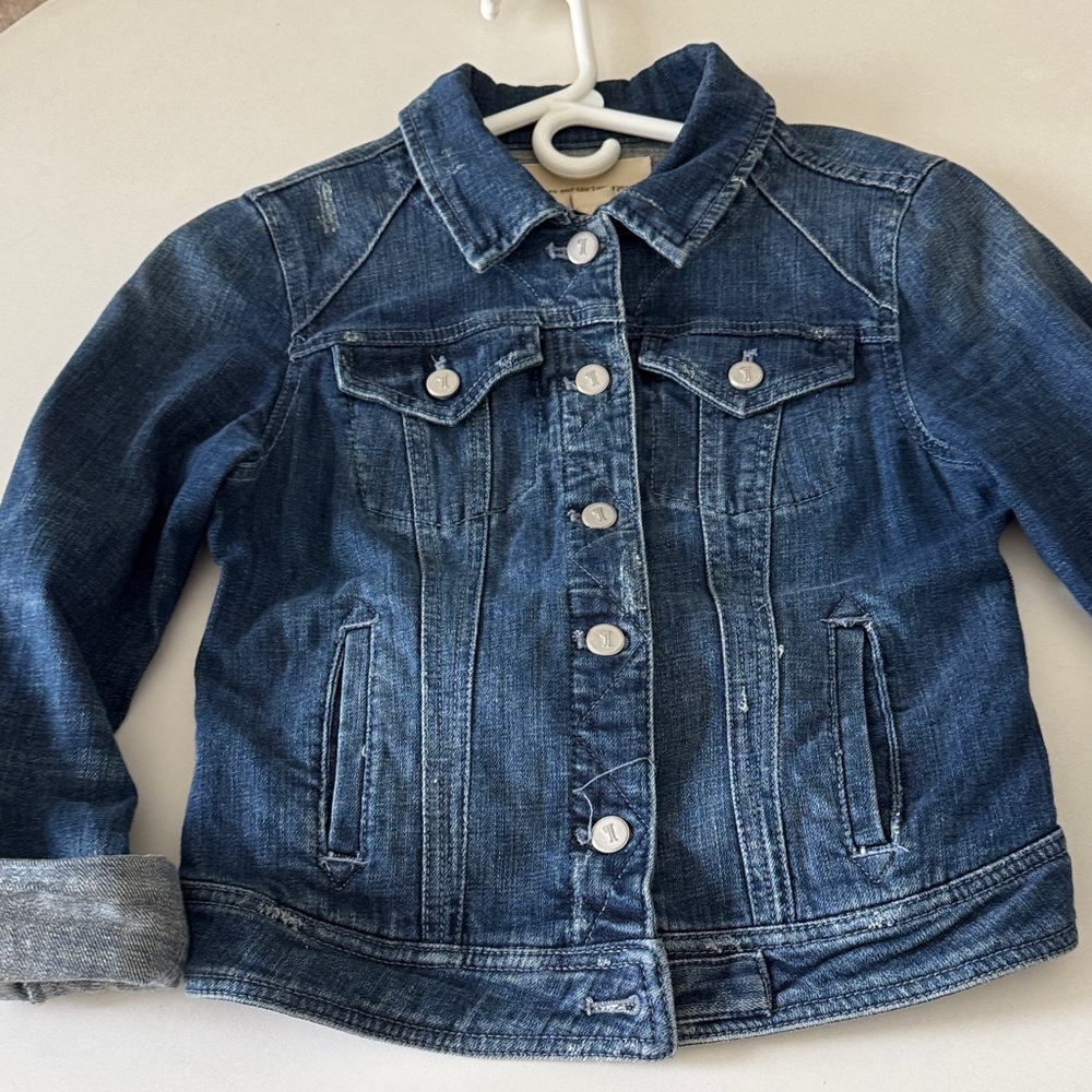 Pilcro and the letterpress. Dark Blue Jean Jacket size S